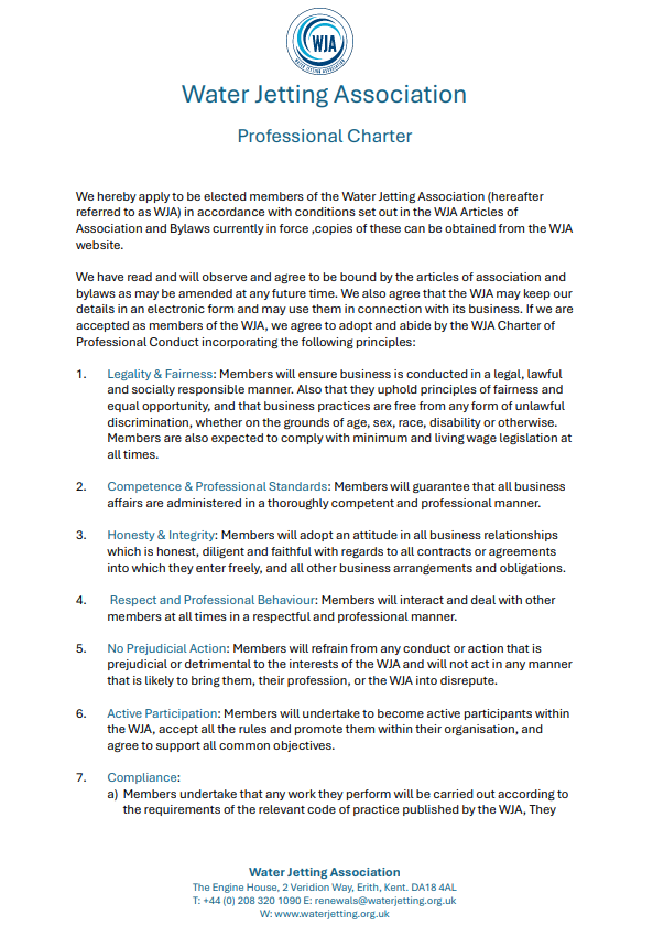 Professional Charter